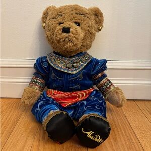 Disney Genie Aladdin Bear. Adorable, lots of details. About 17 inches long.